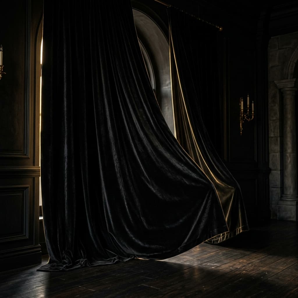 Luxury curtains background
